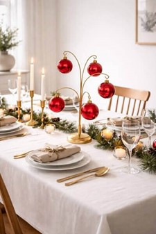 Røde julekugler glas. Sæt med 6 stk. i blank klassisk rød. Ø6 cm