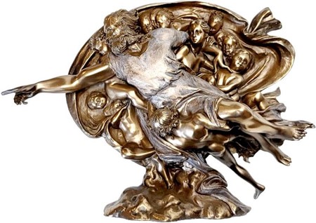 KLASSISK SKULPTUR. Unik Veronese bronzefigur af Skabelsen af ​​Adam