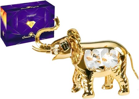 GAVER TIL MOR. Billig elefant figur dekoreret med Swarovski krystaller