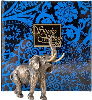 Elefantfigur Bronze. Smuk dekoration, symbol på lykke og velstand