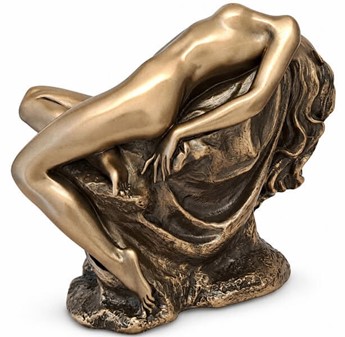 Forførende kvindefigur i bronze. Perfekt romantisk gave til ham!