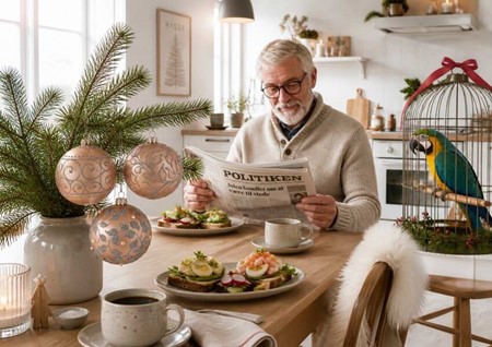 Polske lyserøde glas julekugler med sølv plantemotiver. Ø 10 cm, 6 stk