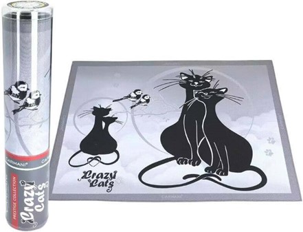 Smukke, dekorative dækkeservietter med katte. Spis med stil