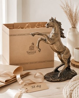 Bronze Heste Figur. Perfekt gave til til hesteejere og dyreelskere