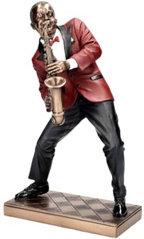 Unik Jazz Saxofonist Figur. Kunst, Passion og Perfekt Gave til Musiker