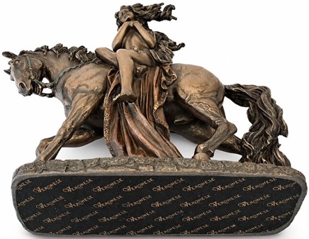 Lady Godiva til hest. Eksklusiv figur - symbol på mod og skønhed