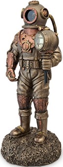 DEKORATION HJEMMET. Steampunk Veronese figur af døde dykker med LED