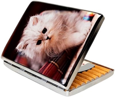 Billige metal cigaretetui med søde katte billeder. Til 20 cigaretter