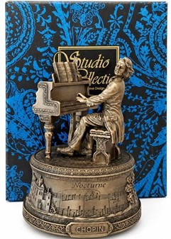 Eksklusiv Chopin Spilledåse Figur. En Tidløs Gave til Musikelskeren