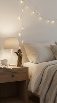 Engelfigur med due. Symbol på fred, kærlighed og uforglemmelig gave