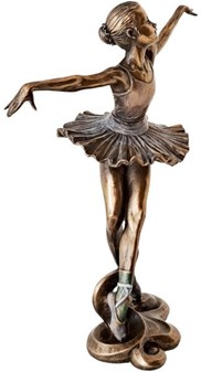 BALLERINA FIGUR. Billig dekoration til hjemmet i form smuk bronzefigur
