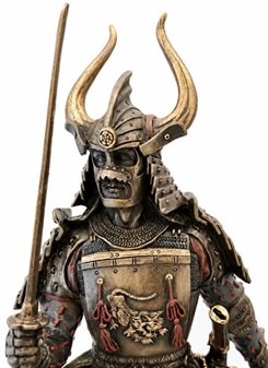 Samurai Figur Bronze. Unik Julegaveidé og Dekoration til Ham