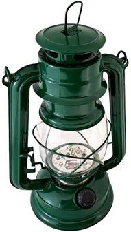 Grøn Retro LED Campinglampe. Insektfri hygge uden røg og brandfare