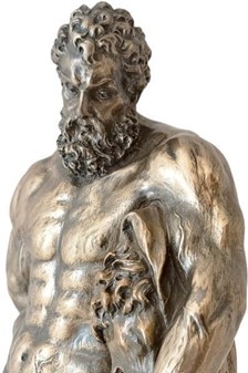Monumental Herkules figur. Styrke, kunst og luksus til dit hjem