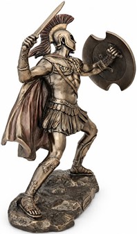GRÆSK MYTOLOGISK FIGUR. Figur af Achilleus, helten fra trojanerkrigen