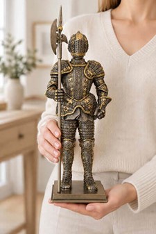 RIDDER. Middelalder soldat realistisk figur. Pynt til boligen