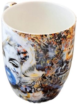 Krus med Marilyn Monroe Billede. Porcelænskrus med ikoniske Graffiti