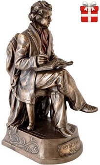 Ludwig van Beethoven Figur. Oplev genialiteten fanget i bronze