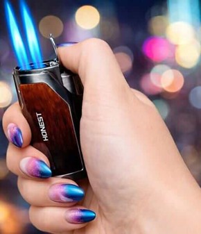 To brænder cigar lighter med cigar punch. Perfekt gave til mænd