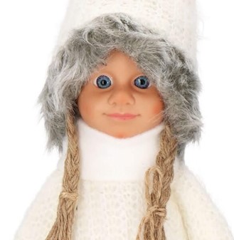 Julefigurer. Nissedukker hvid, 56cm. Køb billigt juledekoration online