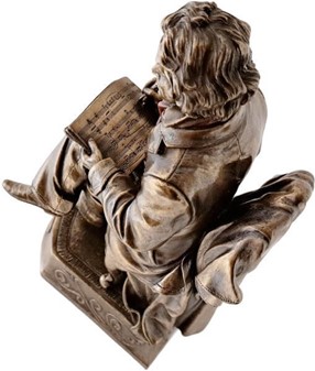 Ludwig van Beethoven Figur. Oplev genialiteten fanget i bronze