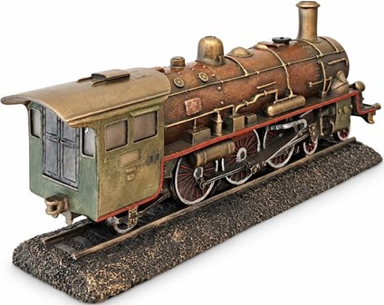 Steampunk Damplokomotiv Figur – En nostalgisk rejse i miniature!