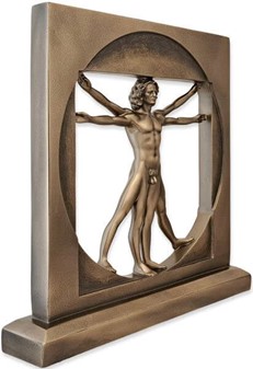 DEKORATION TIL HJEMMET. Figur af Vitruvianske Mand, Leonardo da Vinci