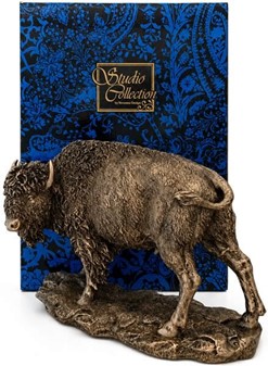 Unik Europæisk Bison Bronzefigur: Den perfekte gave til chefen