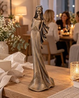 Bedste Bryllupsgave. Tidløs elegance - eksklusiv bronze brudefigur