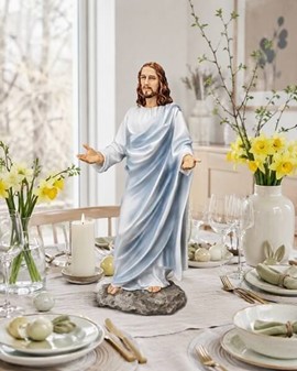 Skab Ro: Jesus Kristus figur med Sjæl. Kunstværk fyldt med Fred og Håb