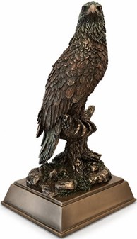 Majestætisk Ørnefigur i Bronze. Eksklusiv fuglefigur til skrivebord