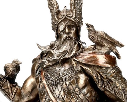 Odin skulptur. En mytologisk figur til hjem og kontor dekoration