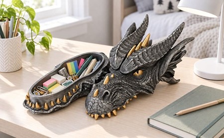 Herre Smykkeskrin. Drage – Unik Fantasy Figur og Gave til Ham