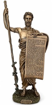 Hippokrates Bronzefigur. Eksklusiv Gave til Læger og Lægekandidater