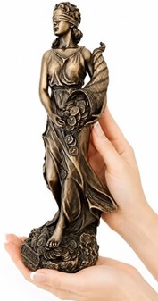 Fortuna figur i bronze. Giv lykke i bryllupsgave
