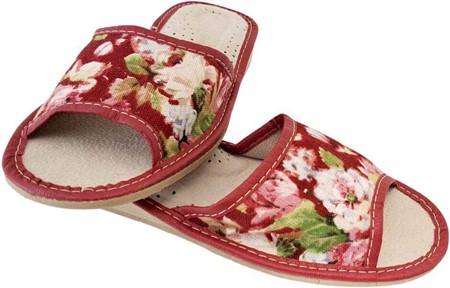 SOMMER SLIPPERS DAME. Billigste, flerfarvede hjemmesko med åben tå