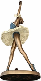SMÅ GAVER TIL PIGE. Smuk og billig bronzefigur af ballerina i dans