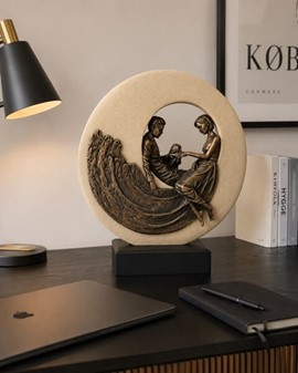 Kærlighedsfigur "Cirkel af Kærlighed". Smuk Bryllupsgave Idé til Par