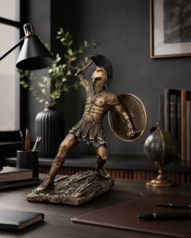 Hektor af Troja – episk bronzefigur til stue dekoration eller gave