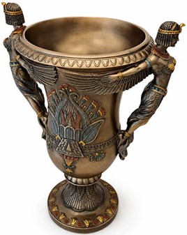 En egyptisk vase fra Veronese. To gudinder og et strejf af evighed!
