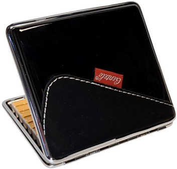 Elegant Sort Cigaretetui. Beskyttelse og Stil til 20 Cigaretter