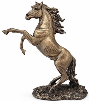 Bronze Heste Figur. Perfekt gave til til hesteejere og dyreelskere