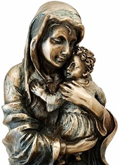 MARIA FIGUR. Maria med Jesusbarnet på et æsel på vej til Jerusalem