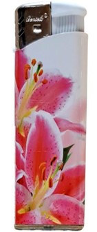 ENGANGSLIGHTER MED BILLEDE. Billige lightere med blomster. 5 stk