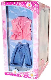 Sødt legetøj, Simba Toys Dukke nyfødt med tøj og tilbehør. H. 30 cm