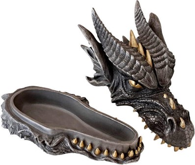 Herre Smykkeskrin. Drage – Unik Fantasy Figur og Gave til Ham