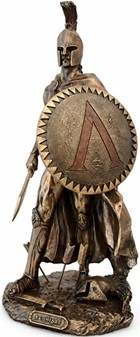 LEONIDAS SKULPTUR. Spartansk kriger og konge - Pynte figur til hjemmet