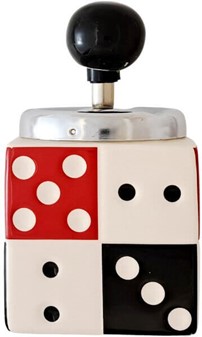 Keramisk spilleterning formet askebæger. Et must-have for gamere