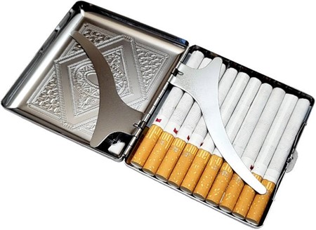 CIGARETETUI BEDSTE PRISER. Billige metal etui til 20 stk cigaretter