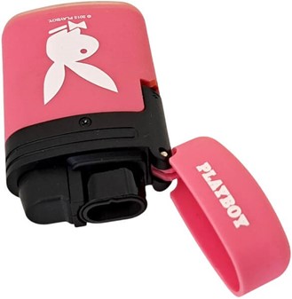 Playboy Gas Lighter Lyserød med Jetflamme. Vindtæt og Genopfyldelig